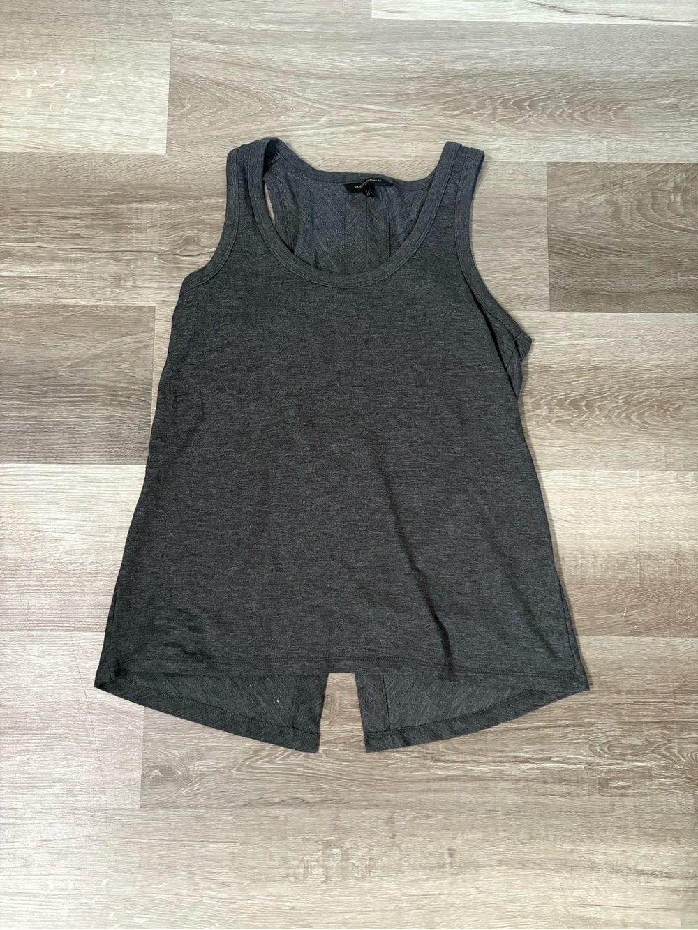 Banana republic Everyday Sleeveless Scoop Neck Tank Top - Charcoal